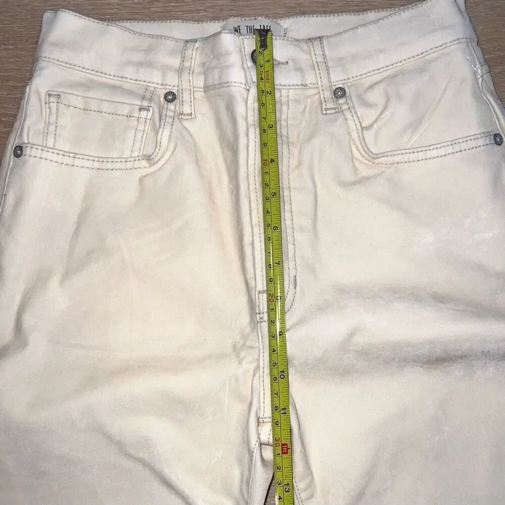 Free People x We the Free, Pearl Velvet Skinny Pants, Raw Ankle Cut, Women’s 27